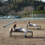 【城南静岡 野球部】鉄パイプを使ってパワーアップ