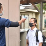 【高崎商 野球部】『練習前の検温で健康管理』