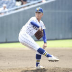 健大高崎・佐藤龍月が1年ぶりに復活登板! トミージョン手術明けのドラフト候補が最速147キロをマーク。石垣元気は圧巻の155キロ!