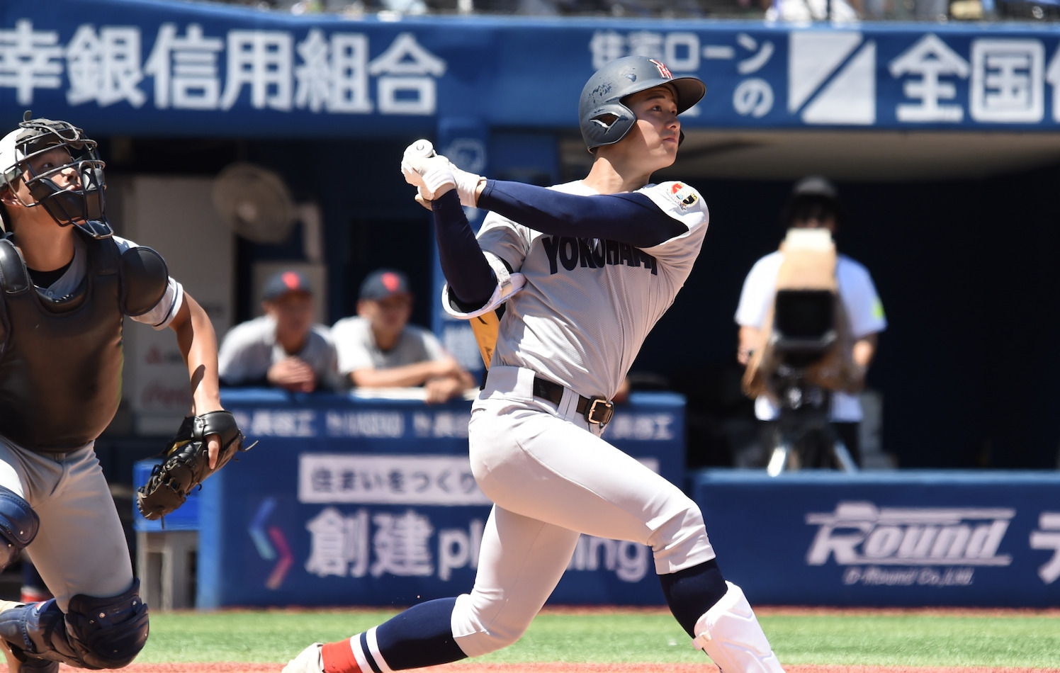 【神奈川大会準決勝】横浜・奥村頼人が2打席連続弾で4打点の活躍。4対3の逆転で立花学園をくだし決勝へ進出