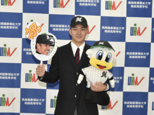 健大高崎　石垣元気　ロッテ１指名！！最速158キロ右腕　プロへ出陣！