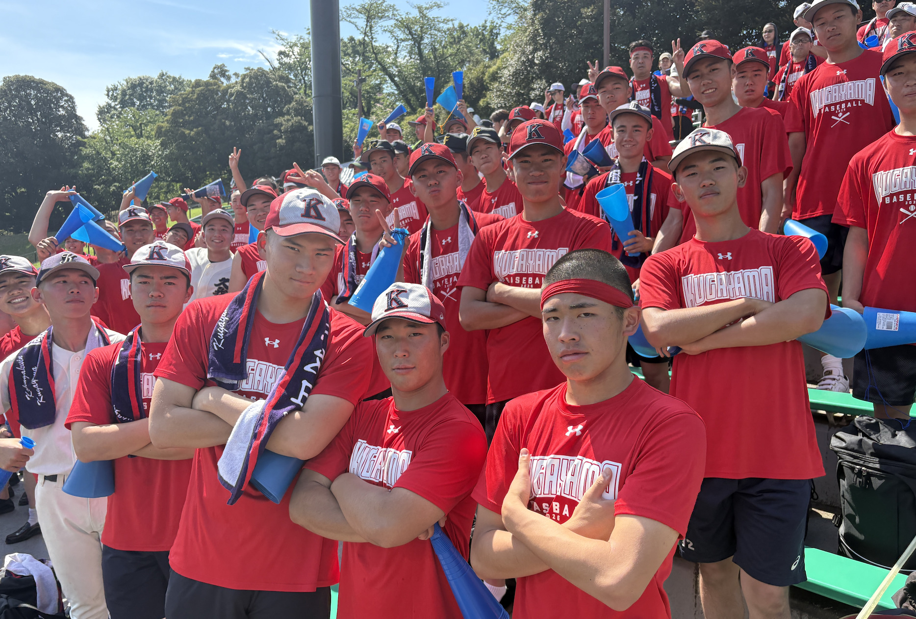 【スタンドレポート】第３シード国学院久我山　初戦快勝で好発進！　「スタンドの仲間のために」（合代主将）　